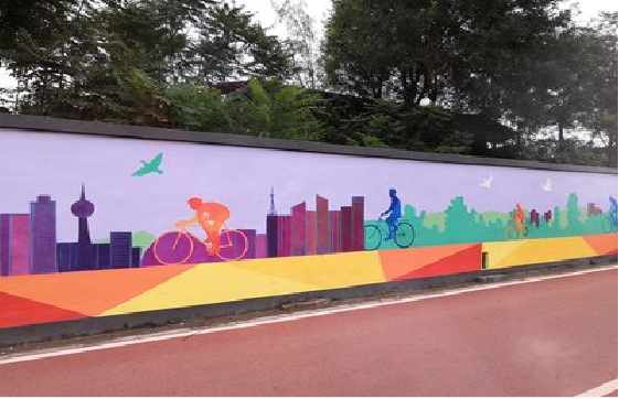 来凤墙体彩绘-围墙