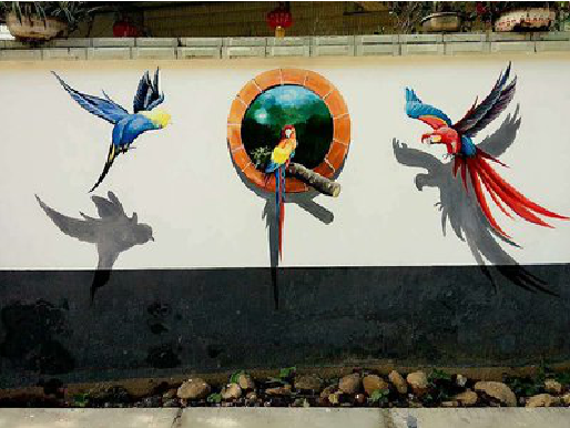 来凤视觉错位-3D墙绘设计