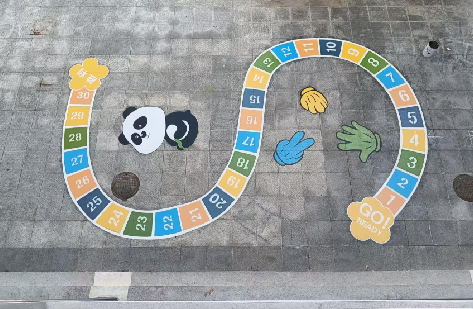 来凤地面游戏彩绘