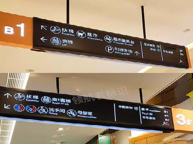 来凤如何通过商场标识牌引导客流分布？